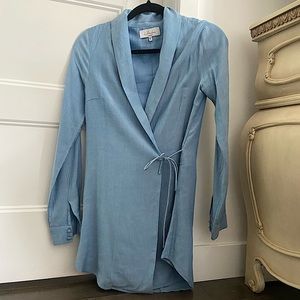 L'ACADEMIE BLOUSE WRAP DRESS
